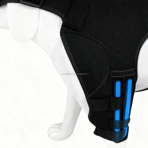 Attelle de genou réglable pour chien, pour déchirure de la ligament croisé antérieur, protection des pattes arrière, soutien des pattes arrière avec 4 stabilisateurs métalliques, attelle de genou pour chien - Product Image 5