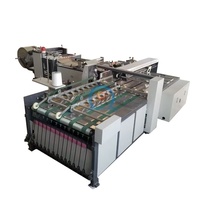 Machine industrielle entièrement automatique de découpe et de couture de sacs tissés en PP pour sacs de riz et de ciment en polypropylène avec pliage du fond