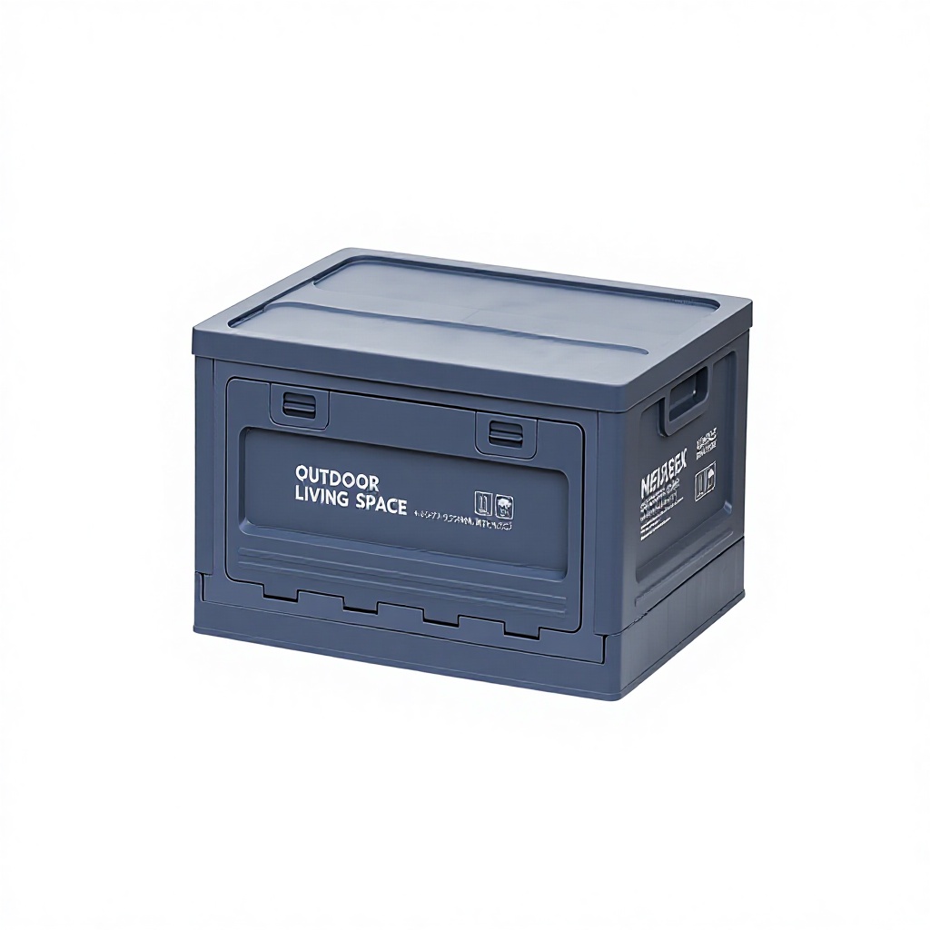Couvercle en plastique-50L/bleu