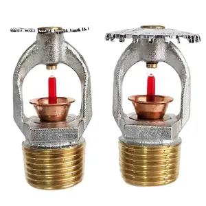Exporter Automatic 3mm Glass Bulb Water Sprinkler 1/2" 3/4" Quick Response Fire Sprinkler Head
