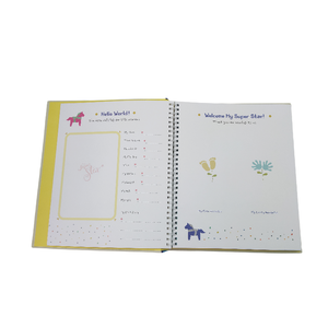 Diario de bebé con su propio logotipo personalizado <span class=keywords><strong>libro</strong></span> de memoria de bebé impreso OEM álbum de fotos de bebé de <span class=keywords><strong>embarazo</strong></span> - Product Image 6