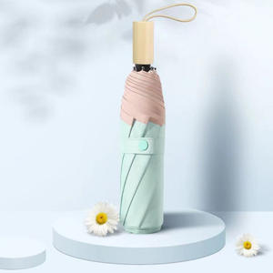 Paraguas de Bolsillo con Pegamento de Colores al 50%, Protección Solar, Parasol de Doble Uso, Mini, para <span class=keywords><strong>Sol</strong></span> y Lluvia, Venta al por Mayor Directa de Fabricante - Product Image 6