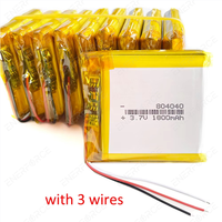 Enerforce OEM 3.7v Lithium Polymère Batterie 1800mah 804040 Pouch Rechargeable pour Jeux Portables Joueurs