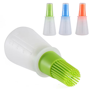 Oil <b>Bottle</b> BBQ Kitchenware Gadgets Grilling Frying Tools Silicone Oiler with <b>Brush</b> Seasoning Sauce <b>Brush</b> with Scale - Product Image 1