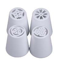 18 pcs/set Buse de glaçage pour décoration de gâteaux Tulipe russe Buses de glaçage pour tuyauterie Buses plastiques pour fleurs et crèmes et pâtisseries