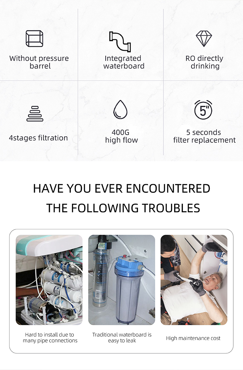 Filterpur intelligent kitchen RO alkaline faucuet mounted water purifier