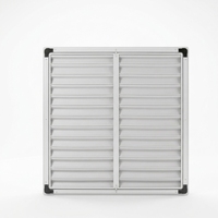 Ventilateur d'extraction conique à flux axial en fibre de verre FRP à faible bruit, pales en acier, pour élevages avicoles, restaurants, construction, alimentation électrique