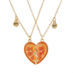 2 unids/set joyería magnética corazón rompecabezas atraer COLLAR COLGANTE para mejor amigo atraer cada encanto BFF Collar para niños - Product Image 5