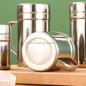 Vente en gros de salières et poivrières multifonctionnelles en acier inoxydable argenté de style américain, écologiques et compatibles micro-ondes, pour sel, épices et sucre en poudre - Product Image 4