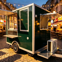 Usine de fabrication certifiée CE, bar à bière mobile en tôle galvanisée, remorque alimentaire, camion de crème glacée pour la publicité