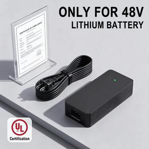 Chargeur de <span class=keywords><strong>batterie</strong></span> au lithium 54,6 V 2 A pour 48 V, certifié UL CE, pour packs de batteries de trottinettes électriques modifiés DIY, connecteur de type Xiaomi - Product Image 2