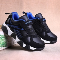 Chaussures de sport d'hiver chaudes pour garçons, doublées de polaire, épaisses, chaussures de course en peluche pour grands enfants, pour garçons et filles