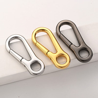 Mousqueton en acier inoxydable en forme de 8 avec boucle à ressort, attache rapide, porte-clés, accessoire de bagage, clip étanche