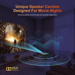 Paihao X6 1080P Native FHD chiếu, dẫn 400 ANSI Lux 2D Gimbal tự động lấy nét Keystone không dây thông minh Nhà video trên máy chiếu - Product Image 2