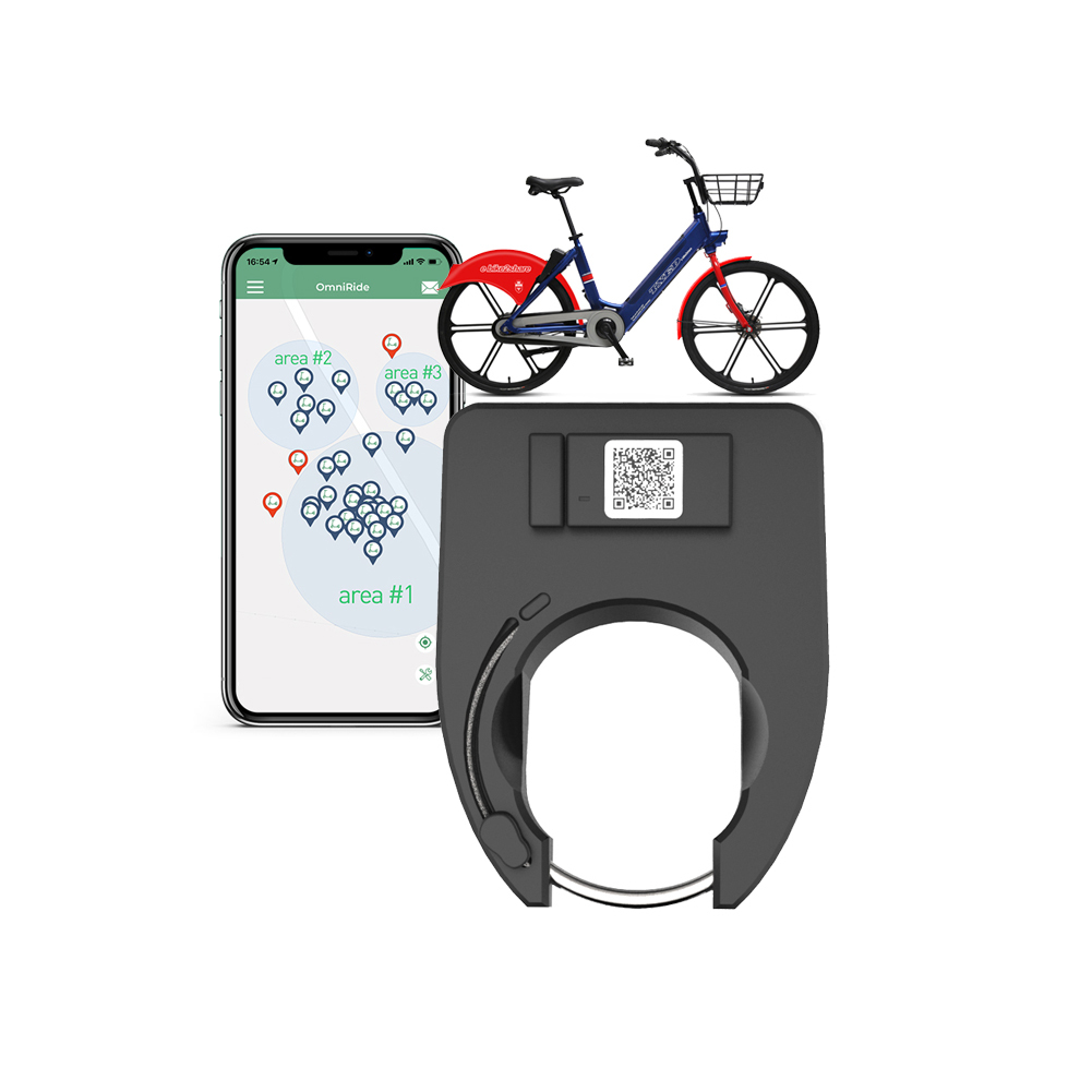 OM092301 арендное программное обеспечение и приложение для велосипедов GPS Iot, Велосипедные замки, отслеживание, Умный Замок для совместного использования бизнеса BLE 2G/4G