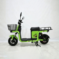 Scooter électrique 48V avec moteur arrière sans balais, batterie au plomb-acide, autonomie de 25-35 km, double suspension, frein à disque hydraulique, pour transport de nourriture/charge