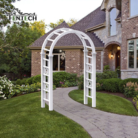 Arche de jardin portable en PVC plastique pour événements et mariages, arche de jardin avec porte, Fentech
