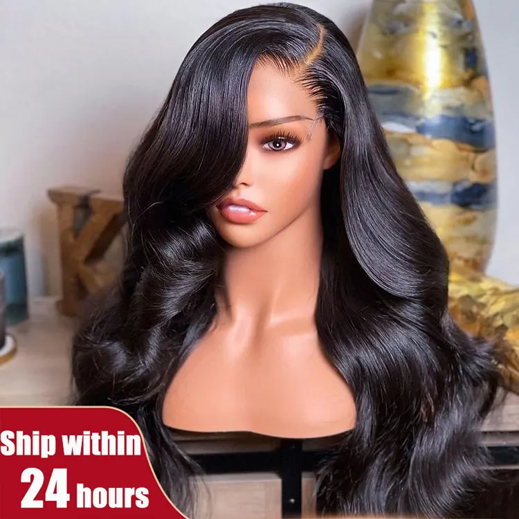 Wholesale Cheap Raw Cambodian Hair Wig Straight Lace Front Wigs Transparent Lace Human Hair Wigs