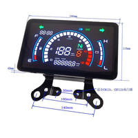 Compteur de vitesse numérique pour moto Honda EX5, tableau de bord avec support, tachymètre, tension, kilométrage, indicateur universel