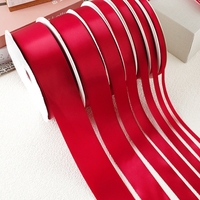 Rubans en satin de polyester de luxe, 100 yards par rouleau, personnalisables, vente en gros, emballage cadeau, uni, 196 couleurs
