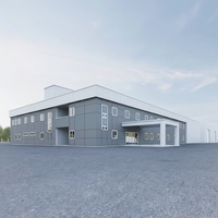 Taller Prefabricado de Estructura de Acero de Alta Resistencia de Fábrica TOPPRE, Almacén, Casa Prefabricada, Edificio de Oficinas Industriales Modernas
