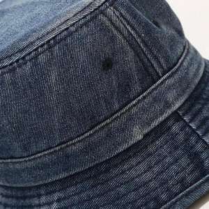 Vintage Washed Denim Bucket Hat Trendy Simple <b>Small</b>-Brimmed Foldable Fisherman Hat - Product Image 5