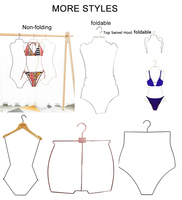 Cintres de haute qualité pour maillots de bain, bikinis et tenues de bain, cintres de présentation pour maillots de bain