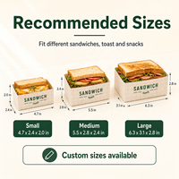 Boîte d'emballage alimentaire en papier kraft jetable avec logo personnalisé, pour emporter des hamburgers, des frites, des ailes de poulet, des sandwichs, des plats rapides