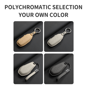 เคสหนังหุ้มกุญแจรถยนต์สีเดิมสำหรับ Denza Ev <span class=keywords><strong>Dm</strong></span> N7 N8 พวงกุญแจหนังสำหรับรีโมทรถยนต์ ป้องกันรอยขีดข่วน อุปกรณ์ตกแต่ง - Product Image 6