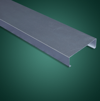 Plafond à lamelles en aluminium en forme de U moderne pour la décoration intérieure commerciale