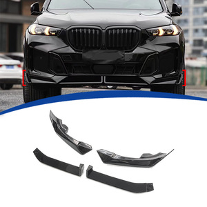 สปอยเลอร์ลิปหน้า G05 แบบ 4 ชิ้น วัสดุ PP สีดำเงา ลายคาร์บอน สำหรับ X5 ปี 2023 2024 2025 - Product Image 1