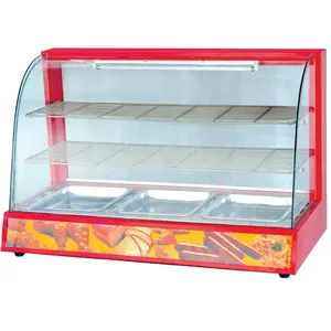 High Quality Counter Top Commercial Restaurant Kitchen Food Warmer Display Showcase