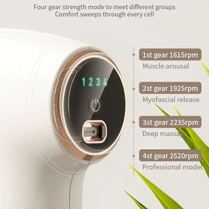 ค้อนนวดเจลลี่ระดับพรีเมี่ยมตามหลักสรีรศาสตร์พร้อมแบตเตอรี่4หัวขนาด1500mAh แบบพกพาเพื่อบรรเทาเนื้อเยื่อส่วนลึกและเพิ่มความสบายของร่างกาย - Product Image 5