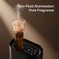 Diffuseur d'huiles essentielles sans eau en plastique de 60 ml pour usage domestique et hôtelier, purificateur d'air de bureau, machine à parfum avec télécommande USB via application