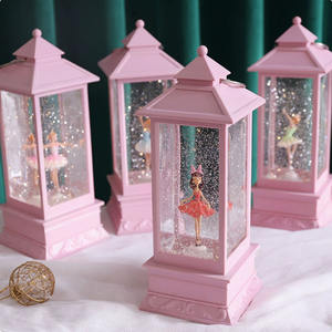 Boîte à musique globe à neige rotative avec ballerine dansante et effet de neige tombante, cadeau d'anniversaire musical pour filles et décoration de chambre d'enfant - Product Image 4