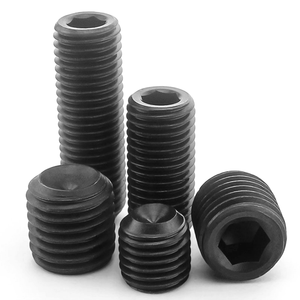 Tornillos de fijación de máquina con punta hexagonal de óxido negro, punta de copa y punta plana para bloqueo de ejes, fijación de engranajes y ensamblaje de maquinaria - Product Image 2