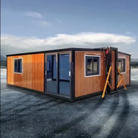 Maison conteneur préfabriquée extensible de 20 pieds prête à être expédiée, cuisine préfabriquée, maison pliable, casa contenedor