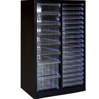 Meuble de Rangement à Tiroirs Style Classeur, Vitrine de Salon de Manucure, Rangement pour Vernis à Ongles et Colle, Meuble de Rangement Domestique