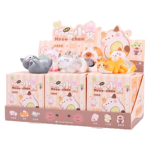 Caja Sorpresa Meow Meow Chan, Figura de Gato de Resina Kawaii con Expresión Dulce Sorpresa, Embalaje Original, Unisex, Hecho en China - Product Image 1