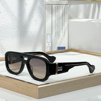 T-HE BORA 55-18-145 Lunettes de soleil pour hommes et femmes de qualité supérieure, lunettes de soleil de créateur, style punk classique, luxe, titane, UV400, avec boîte