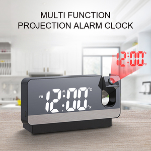 Đồng Hồ Báo Thức Gương Chiếu Nhiều Màu LED Điều Khiển Âm Thanh Điện Tử Để Bàn Trang Trí Nhà Cửa - Product Image 4