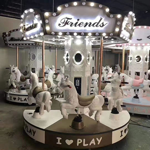 Carrusel de 4 Asientos para Niños, Atracciones para Parques de Diversiones al Aire Libre, Mini Carrusel Caballo Tiovivo en Venta - Product Image 3