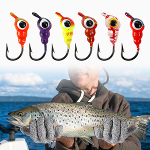 LUSHAZER Lot <span class=keywords><strong>de</strong></span> 18 mini-jigs <span class=keywords><strong>de</strong></span> pêche sur glace avec têtes <span class=keywords><strong>de</strong></span> jig à œil et hameçons simples, <span class=keywords><strong>en</strong></span> boîte, pour <span class=keywords><strong>la</strong></span> pêche au crappie, à <span class=keywords><strong>la</strong></span> <span class=keywords><strong>perche</strong></span>, à <span class=keywords><strong>la</strong></span> truite et au panfish <span class=keywords><strong>en</strong></span> <span class=keywords><strong>hiver</strong></span> - Product Image 6