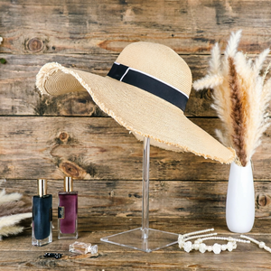 Présentoir à Chapeaux et Perruques en Acrylique Transparent, Support Réglable en Hauteur, Idéal pour l'Exposition de Bijoux, Montres et Casques - Product Image 6