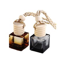 Vente en gros de diffuseur d'aromathérapie pour voiture, bouteille vide de parfum avec bouchon en bois rechargeable, décoration de parfum