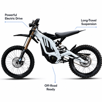 Vélo électrique tout-terrain 10000W 72V 35Ah avec phare intégré pour la conduite en montagne