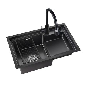 <b>Kitchen</b> <b>Sink</b> Single Bowl Undermount Rectangular Handmade Contemporary Stainless Steel 30 Inch - Product Image 2