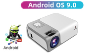 Cheerlux Wifi Android Movie Projector Full HD 1080p Support IOS Android Smartphone Ordinateur