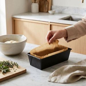 Disposable Rectangular <b>Air</b> <b>Fryer</b> Parchment <b>Liners</b>, Heat Resistant Unbleached Paper Trays for Cooking & Roasting - Product Image 2