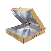 Vente en gros Boîte à plats à emporter personnalisée Boîte à pizza couleur ondulée 25cm 6 7 8 9 10 11 12 13 16 18 pouces avec logo
